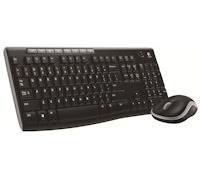 Logitech Wireless Keyboard and Mouse MK270 QWERTY GB Black
