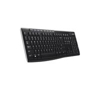 Logitech Wireless Keyboard Full Size USB UK QWERTY Black K270 Logitech Black