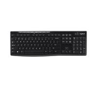 Logitech Wireless Keyboard K270. Keyboard form factor: Full-size (100%) Connectivity technology: Wireless Device interface: RF Wireless Keyboard layout: QWERTY Recommended usage: Universal. Product co