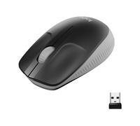 Logitech Wireless Mouse M190, Full Size Ambidextrous Curve Design, 18-Month Battery with Power Saving Mode, Precise Cursor Control + Scrolling, Wide Scroll Wheel, Scooped Buttons - Grey, (910-005906)