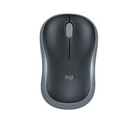 Logitech M185 Wireless Mouse, 2.4GHz with USB Mini Receiver, 12-Month Battery Life, 1000 DPI Optical Tracking, Ambidextrous, Compatible with PC, Mac, Laptop - Grey