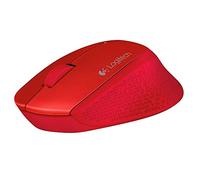 Logitech Wireless Optical Mouse with Curved Design and Extended Power M280(Red)
