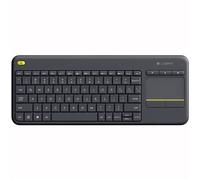 Logitech Wireless Touch Keyboard K400 Plus. Keyboard form factor: Mini. Keyboard style: Straight. Connectivity technology: Wireless Device interface: RF Wireless Keyboard layout: QWERTY Recommended us