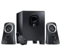 Logitech Z313 2.1 Multimedia Speaker System with Subwoofer, Full Range Audio, 50 Watts Peak Power, Strong Bass, 3.5 mm Audio Inputs, EU Plug, PC/PS4/Xbox/TV/Smartphone/Tablet/Music Player - Black