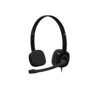 Logitech ZM6197 3.5mm H151 Stereo Headset, Black