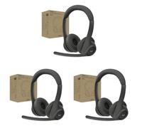 Logitech Zone 305 for Business, Wireless Bluetooth Headset With Microphone, for Google Meet, Google Voice, Zoom, Compatible With Windows, Mac, Chrome, Linux, iOS, iPadOS, Android - Black (Pack of 3)