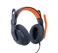 Logitech Zone Learn Over Ear USB-C Wired Education 192 g Headset Blue Orange