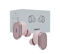 Logitech Zone True Wireless Bluetooth Noise Canceling Earbuds with Microphone, Hybrid ANC, Transparency Mode, Certified for Microsoft Teams, Zoom, Google Meet, Google Voice - Rose