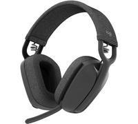 logitech Zone Vibe 100 Lightweight Wireless Over-Ear Headphones with Noise-Cancelling Microphone,Mac/PC - Grey