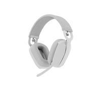 Logitech Zone Vibe Wireless headset with USB-C adapter via Bluetooth, circumaural - Certified for Microsoft Teams, grey-white
