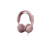 Logitech Zone Wired 2 For Business Headset for Microsoft Teams, Colour: Light Pink