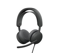 Logitech Zone Wired 2 - Noise-Cancelling Headset with Adaptive Hybrid ANC, USB-C with USB-A adapter - Graphite