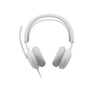 Logitech Zone Wired 2 White Teams Microsoft Teams-certified USB-C wired headset with adaptive hybrid ANC, dual AI microphones and comfortable design