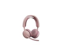 Logitech Zone Wireless 2 ES for Business - Noise-Cancelling Wireless Headset with Adaptive Hybrid ANC, Bluetooth, USB-C & USB-A, Microsoft Teams Certified - Rose
