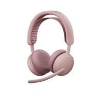 Logitech Zone Wireless 2 ES - Noise-Canceling Wireless Headset with Adaptive Hybrid ANC, Bluetooth, Rose