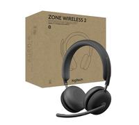Logitech Zone Wireless 2 Premium Noise Cancelling Headset with Hybrid ANC, Certified for Microsoft Teams over Native Bluetooth and Fast Pair, Engineered for Intel Evo laptops - Graphite