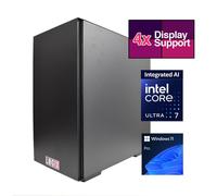 LOGIX Intel Core Ultra 7 AI Powered 20 Core, 3.90GHz (5.50GHz Boost) NPU with 13 TOPS, 32GB Kingston DDR5 Memory, 1TB Kingston NVMe, Gigabyte RTX 4060 8GB 4xMonitor, 2 x 2.5GB LAN, Windows 11 Pro