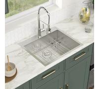 Logmey 25 Inch Drop In Kitchen Sink