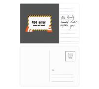 Logo 404 Error Page Not Found Postcard Card Important Person Anniversary