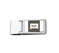 Logo 404 Error Page Not Found Slim Money Clip Stainless Holder Pocket Wallet