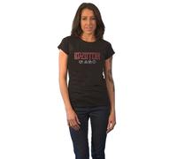 Logo and Symbols Skinny Fit T Shirt Led Zeppelin Black L