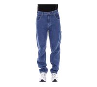 Logo Back Jeans with Button and Zip - male - Dickies - Loose Fit Jeans - Blue - W28 - Jeans W28
