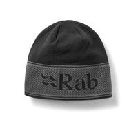 Rab Logo Band Beanie - Lightweight Warm Skull Cap for Hiking, Climbing, & Skiing - Black/Graphene - One Size
