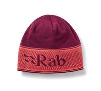 Rab Logo Band Beanie - Lightweight Warm Skull Cap for Hiking, Climbing, & Skiing - Mulberry/Hibiscus - One Size