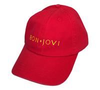 Logo Baseball Cap Bon Jovi Red One Size