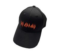 Logo Baseball Cap Def Leppard Black One Size