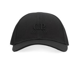Logo Baseball Cap in Gabardine Cotton - male - C.P. Company - Hats & Caps - Black - ONE SIZE - Accessories ONE SIZE