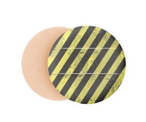 Logo Black And Yellow Strips No Stepping Air Cushion Makeup Foundation Sponge Powder Puff