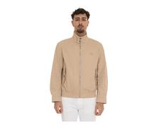 Logo Bomber Jacket with Zip Closure - male - Boss - Bomber Jackets - Beige - 3XL - Jackets 3XL