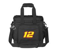 Logo Brands NASCAR Ryan Blaney Flex 24-Can Cooler - Heat-Sealed Leak-Proof Lining, Built-in Bottle Opener, Adjustable Shoulder Strap- Great for Tailgates & Picnics