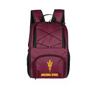 Logo Brands NCAA Arizona State Sun Devils 24-Can Flex Backpack Cooler - Leak-Proof Lining, Bungee Cord Top & Shoulder Straps - Portable Cooler for Tailgates, Beach & Outdoor Events