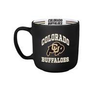 Logo Brands NCAA Colorado Buffaloes 15oz Stripe Mug - Team Logo, Inside Print, Standard Handle, Microwave & Dishwasher Safe