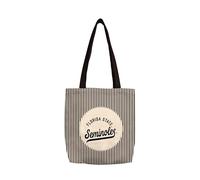 Logo Brands NCAA Florida State Seminoles Classic Canvas Tote Bag - Lightweight Build, Fashionable Stripe Design - Easy to Clean & Ideal for Life On the Move
