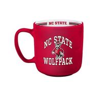 Logo Brands NCAA NC State Wolfpack 15oz Stripe Mug - Team Logo, Inside Print, Standard Handle, Microwave & Dishwasher Safe