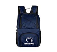 Logo Brands NCAA Penn State Nittany Lions 24-Can Flex Backpack Cooler - Leak-Proof Lining, Bungee Cord Top & Shoulder Straps - Portable Cooler for Tailgates, Beach & Outdoor Events