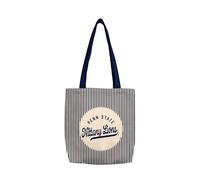 Logo Brands NCAA Penn State Nittany Lions Classic Canvas Tote Bag - Lightweight Build, Fashionable Stripe Design - Easy to Clean & Ideal for Life On the Move