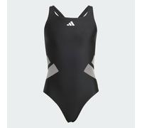 adidas - Kid's 3 Bar Logo C-Back Suit - Swimsuit size 170, black