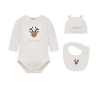 Logo Cotton Set with Gift Box - unisex - Moncler - Kids Sets - White - 3 M | 62 CM - Kids 3 M | 62 CM
