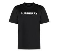 Logo Cotton T-shirt- female- Burberry- T-Shirts- Black- M- Tops M