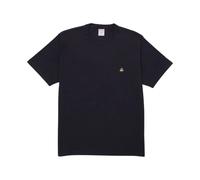 Brooks Brothers Men's Supima Cotton Short Sleeve Crewneck Logo T-Shirt, Navy, Large