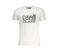 Logo Cotton T-Shirt - male - Cavalli Class - T-Shirts - White - XL - Tops XL