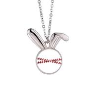 Logo Danger Line No Entry Rabbit Necklace Pendant Bunny Animal Jewelry Gift