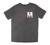 Logo Emblem Limited Edition 999 Only Premium Wash T Shirt Willy Wonka Grey M