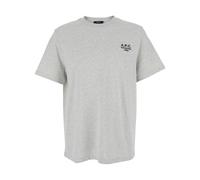 Logo Embroidered Crewneck T-shirt - female - A.P.C. - T-Shirts - Gray - M - Tops M