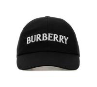 Logo Gabardine Baseball Cap - female - Burberry - Hats & Caps - Black - L - Accessories L