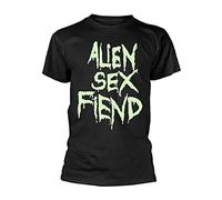 Logo (Glow) by Alien Sex Fiend T-Shirt Black L